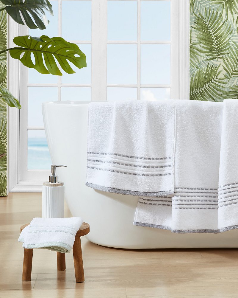 Cliff Side Grey 3-Piece Towel Set Grey | Tommy Bahama Best Seller - Cliff Side Grey 3-Piece Towel Set