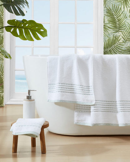 Cliff Side Green 3-Piece Towel Set Sage | Tommy Bahama Signature - Cliff Side Green 3-Piece Towel Set