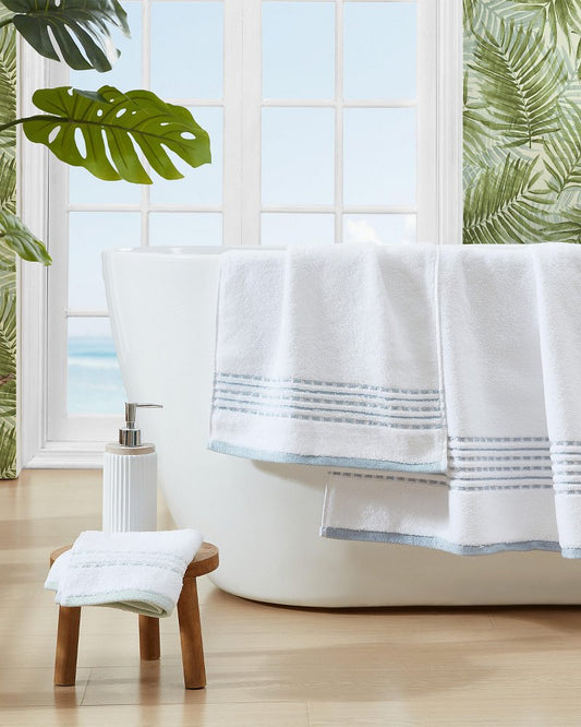 Cliff Side Blue 3-Piece Towel Set Blue | Tommy Bahama Trending - Cliff Side Blue 3-Piece Towel Set