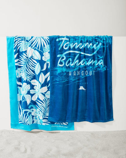 High Tide Hangout & Island Cays Blooms Beach Towels — Set of 2 Multicolor | Tommy Bahama Classic - High Tide Hangout & Island Cays Blooms Beach Towels — Set of 2
