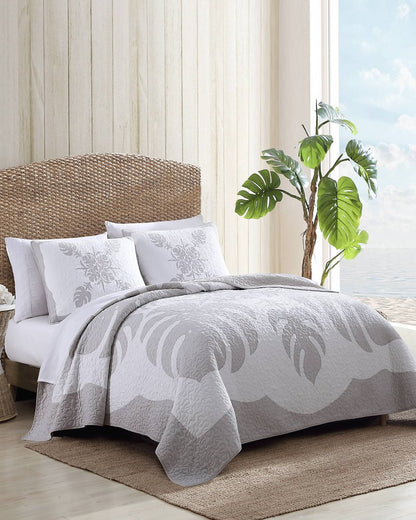 Molokai Full/Queen Quilt Grey | Tommy Bahama Everyday - Molokai Full/Queen Quilt