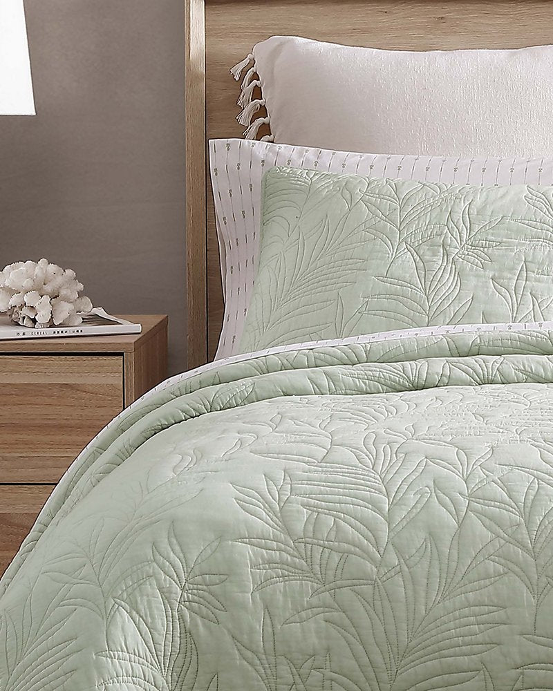 Solid Costa Sera King Quilt Green | Tommy Bahama Everyday - Solid Costa Sera King Quilt