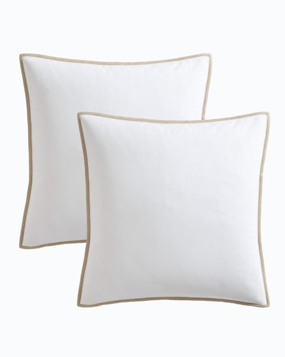 Bahama Basic Canvas White European Shams - Set of 2 White | Tommy Bahama Special Offer - Bahama Basic Canvas White European Shams - Set of 2