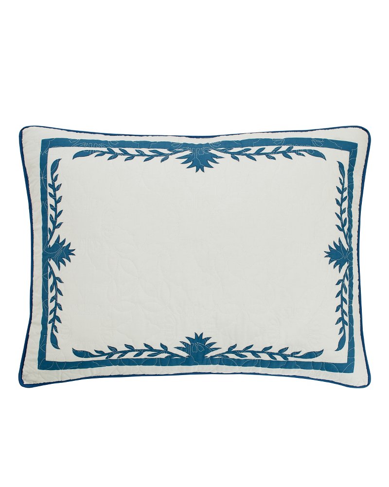 Aloha Pineapple Standard Sham Blue | Tommy Bahama Trusted - Aloha Pineapple Standard Sham