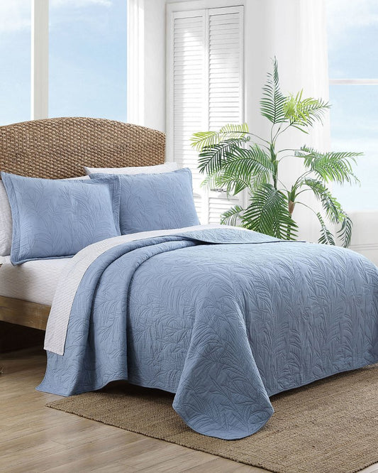 Solid Costa Sera 2-Piece Standard Quilted Sham Set Blue | Tommy Bahama Sale - Solid Costa Sera 2-Piece Standard Quilted Sham Set