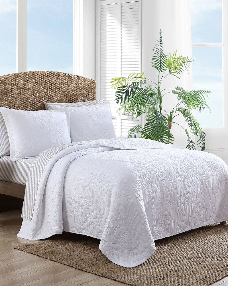 Solid Costa Sera 2-Piece Standard Quilted Sham Set White | Tommy Bahama Top Pick - Solid Costa Sera 2-Piece Standard Quilted Sham Set