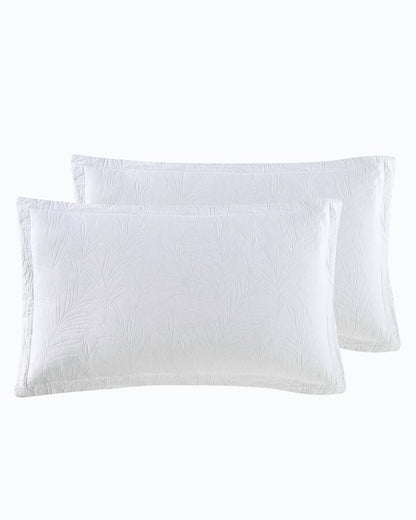 Solid Costa Sera 2-Piece King Quilted Sham Set White | Tommy Bahama Essential - Solid Costa Sera 2-Piece King Quilted Sham Set