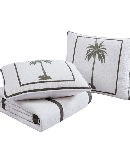 Palm Island King Quilted King Sham Grey | Tommy Bahama Value - Palm Island King Quilted King Sham