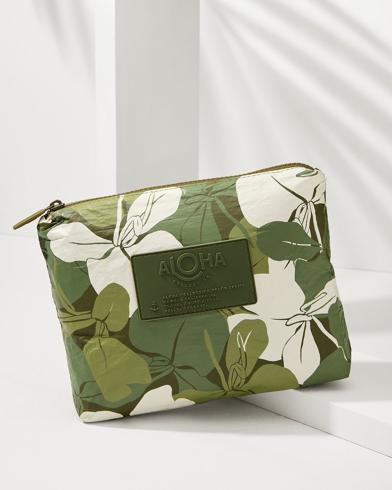 Aloha Collection Ginger Camo Small Pouch Scope/Olive | Tommy Bahama Popular - Aloha Collection Ginger Camo Small Pouch
