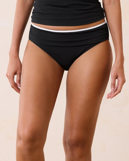 Island Cays Cabana High-Waist Bikini Bottoms Black | Tommy Bahama Best Seller - Island Cays Cabana High-Waist Bikini Bottoms
