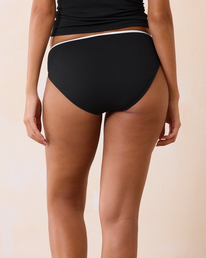 Island Cays Cabana High-Waist Bikini Bottoms Black | Tommy Bahama Best Seller - Island Cays Cabana High-Waist Bikini Bottoms