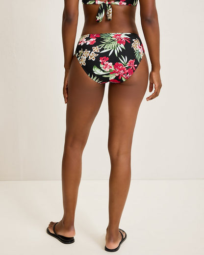 Lily Cat Shirred High-Waist Bikini Bottoms Black | Tommy Bahama Popular - Lily Cat Shirred High-Waist Bikini Bottoms