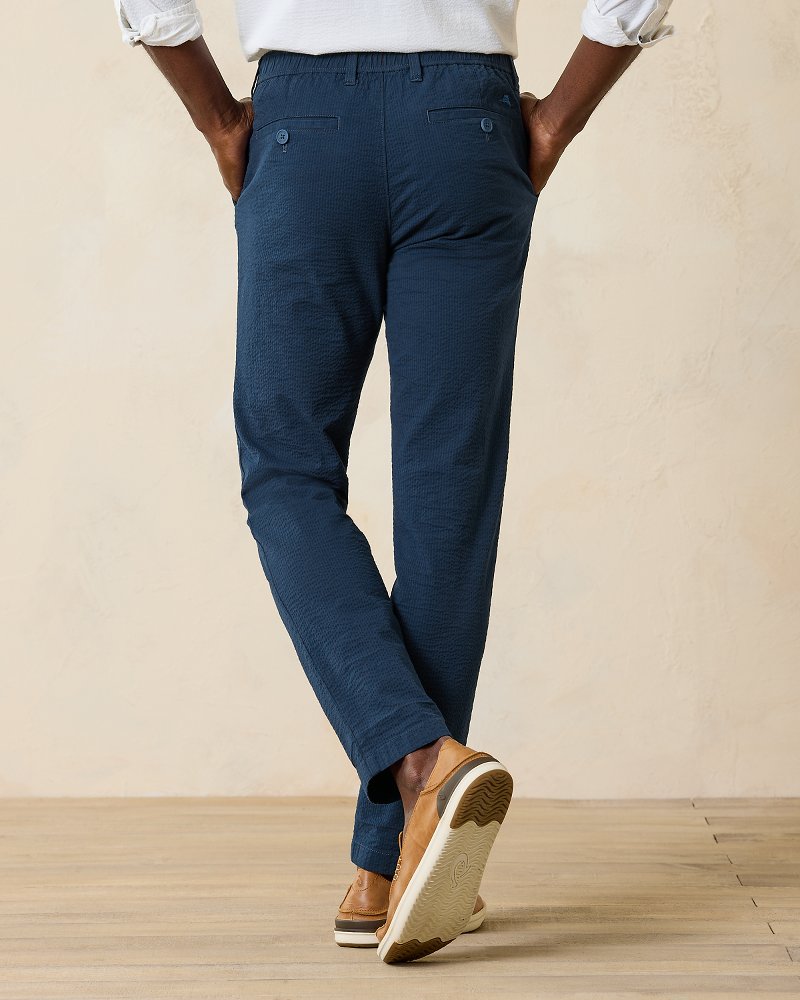 Nova Wave Half-Elastic Waist Seersucker Pants Maritime | Tommy Bahama Hot Sale - Nova Wave Half-Elastic Waist Seersucker Pants