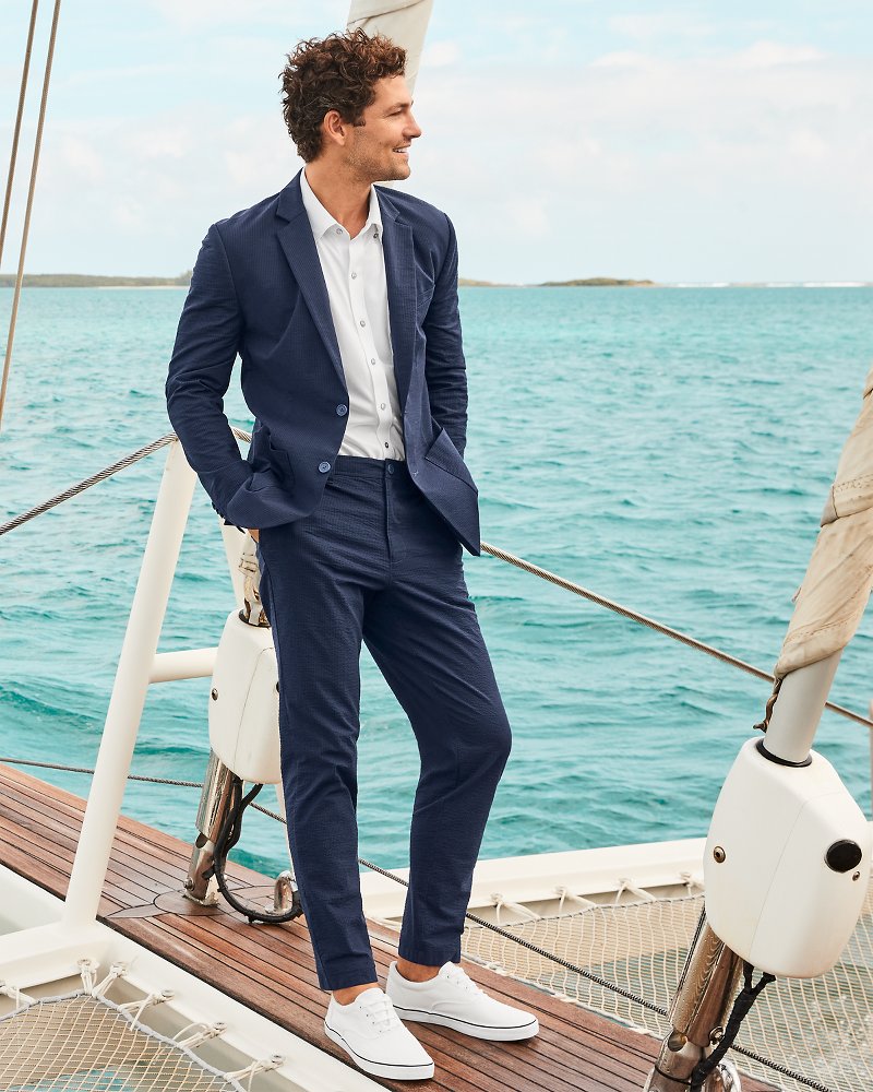 Nova Wave Half-Elastic Waist Seersucker Pants Maritime | Tommy Bahama Hot Sale - Nova Wave Half-Elastic Waist Seersucker Pants