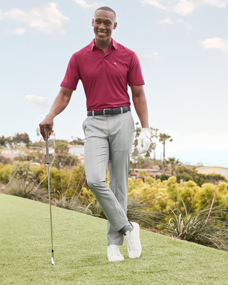 On Par Island Driver Flat-Front IslandZone® Pants Metallic Silver | Tommy Bahama Featured - On Par Island Driver Flat-Front IslandZone® Pants