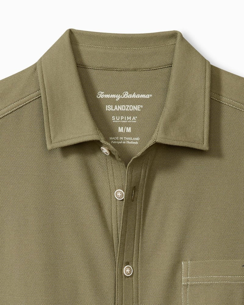 Emfielder IslandZone® Knit Short-Sleeve Shirt Tea Leaf | Tommy Bahama New - Emfielder IslandZone® Knit Short-Sleeve Shirt