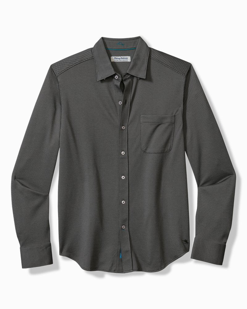 San Lucio Knit Stretch Shirt Coal | Tommy Bahama Featured - San Lucio Knit Stretch Shirt
