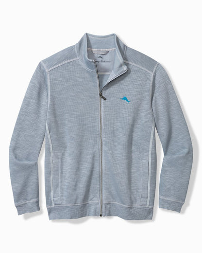 Tobago Bay Full-Zip Sweatshirt Iced Slate | Tommy Bahama Special Offer - Tobago Bay Full-Zip Sweatshirt