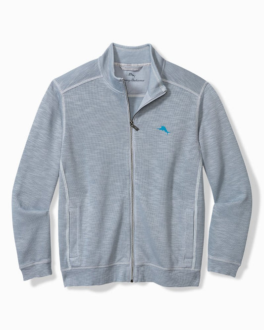 Tobago Bay Full-Zip Sweatshirt Iced Slate | Tommy Bahama Special Offer - Tobago Bay Full-Zip Sweatshirt