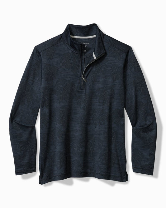 Monstera Fade IslandZone® Half-Zip Sweatshirt Black | Tommy Bahama Great Value - Monstera Fade IslandZone® Half-Zip Sweatshirt