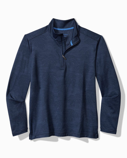 Monstera Fade IslandZone® Half-Zip Sweatshirt Blue Note | Tommy Bahama New - Monstera Fade IslandZone® Half-Zip Sweatshirt