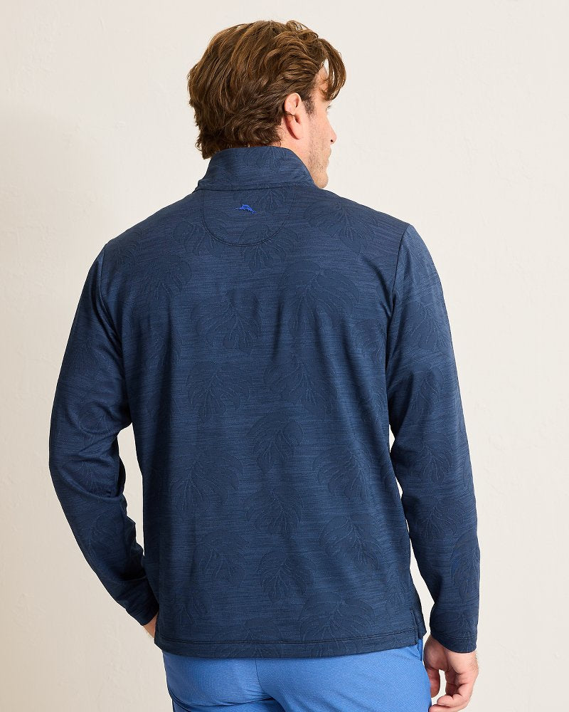 Monstera Fade IslandZone® Half-Zip Sweatshirt Blue Note | Tommy Bahama New - Monstera Fade IslandZone® Half-Zip Sweatshirt
