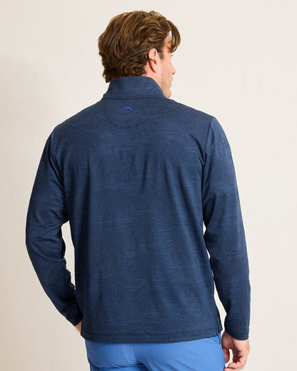 Monstera Fade IslandZone® Half-Zip Sweatshirt Blue Note | Tommy Bahama New - Monstera Fade IslandZone® Half-Zip Sweatshirt