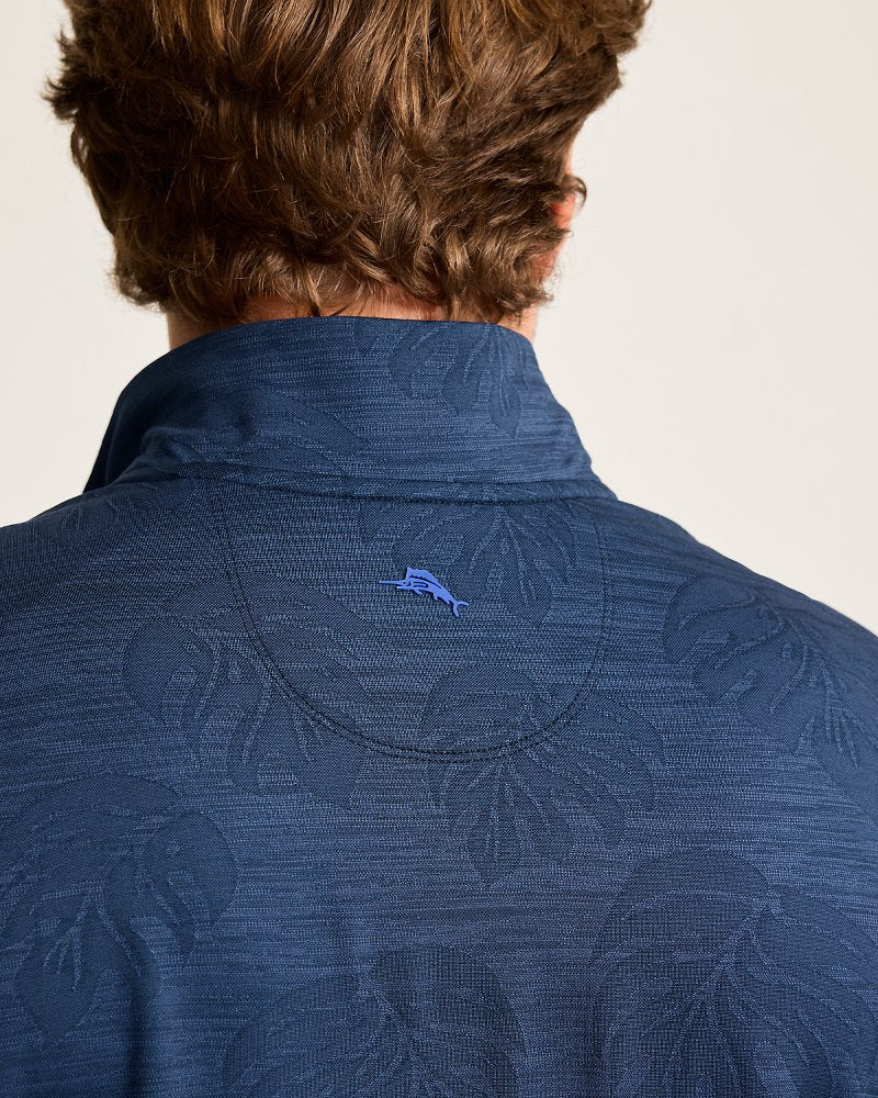 Monstera Fade IslandZone® Half-Zip Sweatshirt Blue Note | Tommy Bahama New - Monstera Fade IslandZone® Half-Zip Sweatshirt