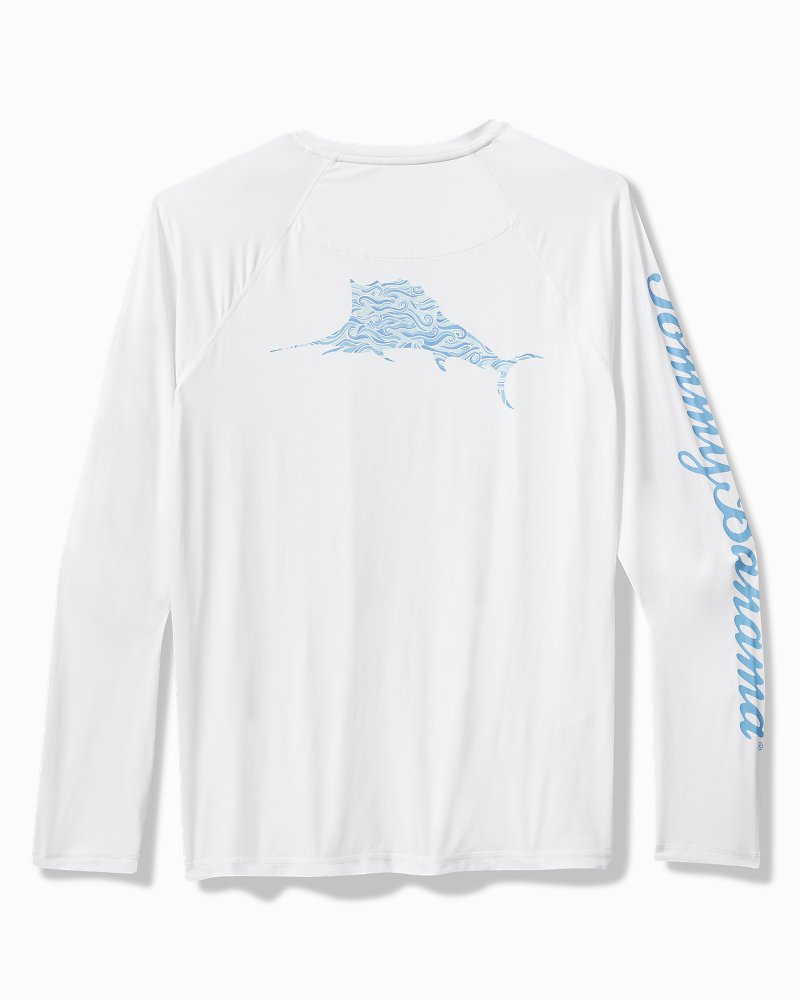 Chill Time Surf IslandZone® Rash Guard White | Tommy Bahama Latest - Chill Time Surf IslandZone® Rash Guard