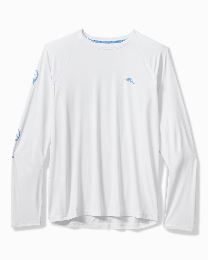 Chill Time Surf IslandZone® Rash Guard White | Tommy Bahama Latest - Chill Time Surf IslandZone® Rash Guard
