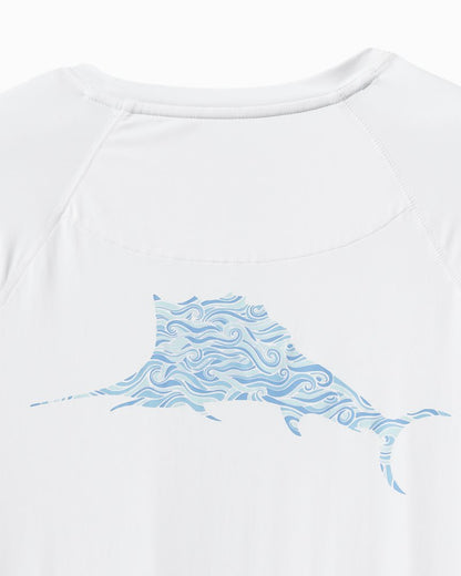 Chill Time Surf IslandZone® Rash Guard White | Tommy Bahama Latest - Chill Time Surf IslandZone® Rash Guard