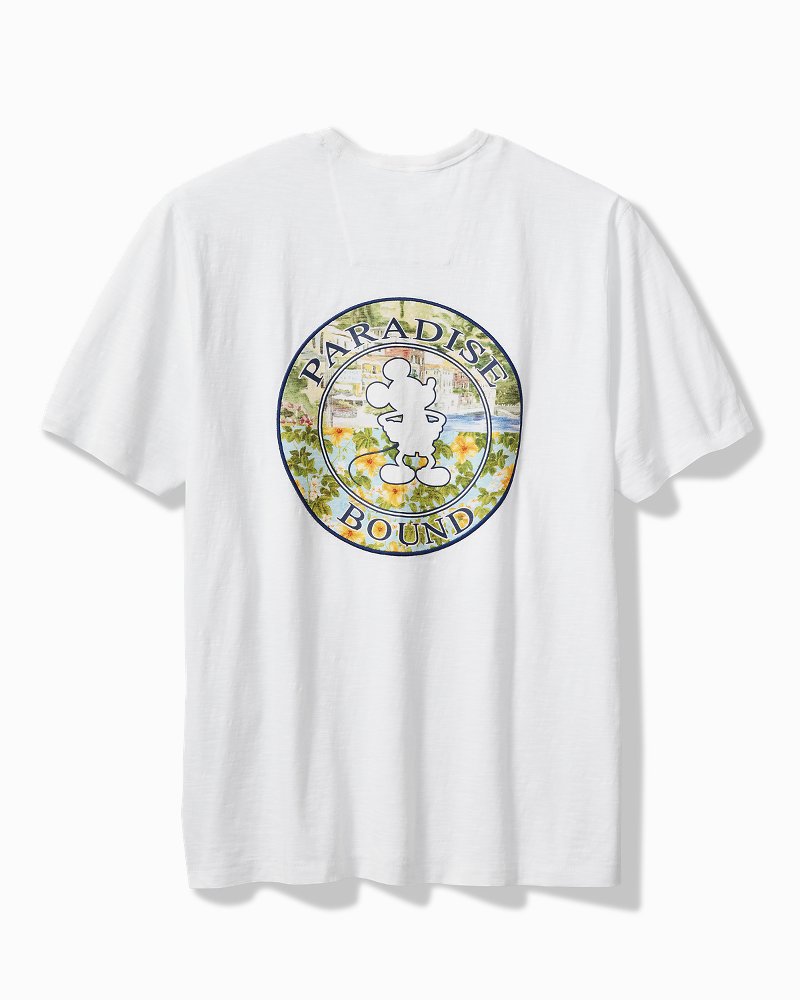 Disney Paradise Bound Short-Sleeve Lux T-Shirt White | Tommy Bahama Value - Disney Paradise Bound Short-Sleeve Lux T-Shirt