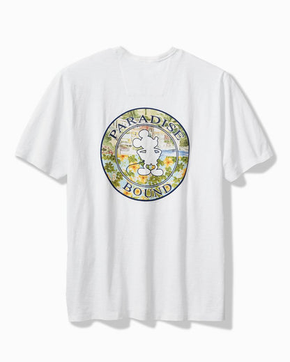 Disney Paradise Bound Short-Sleeve Lux T-Shirt White | Tommy Bahama Value - Disney Paradise Bound Short-Sleeve Lux T-Shirt