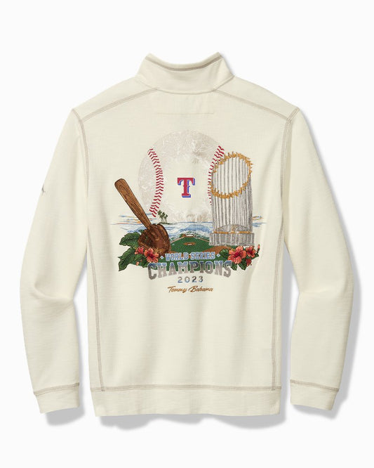 2023 MLB® World Series™ Tobago Bay Half-Zip Sweatshirt texas_rangers | Tommy Bahama Recommended - 2023 MLB® World Series™ Tobago Bay Half-Zip Sweatshirt
