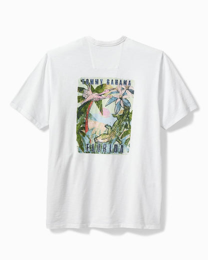 Later Gator Short-Sleeve Lux T-Shirt White | Tommy Bahama Discount - Later Gator Short-Sleeve Lux T-Shirt