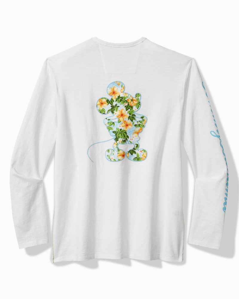 Disney Postcard to Paradise Long-Sleeve Lux T-Shirt White | Tommy Bahama Latest - Disney Postcard to Paradise Long-Sleeve Lux T-Shirt