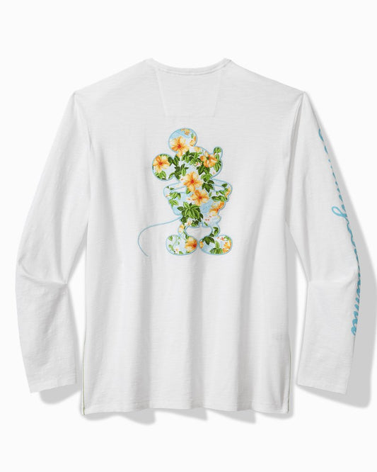 Disney Postcard to Paradise Long-Sleeve Lux T-Shirt White | Tommy Bahama Latest - Disney Postcard to Paradise Long-Sleeve Lux T-Shirt