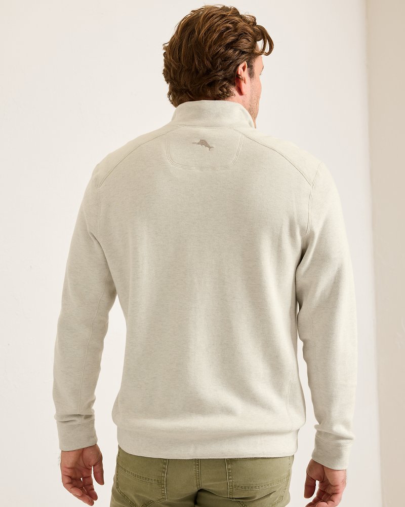 Flip Coast Reversible Half-Zip Sweatshirt Lychee Hthr | Tommy Bahama Latest - Flip Coast Reversible Half-Zip Sweatshirt