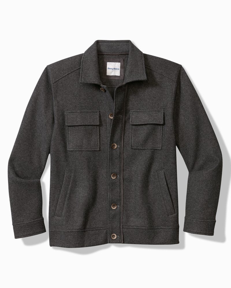 Silver Lake CPO Shirt Jacket Coal | Tommy Bahama Trending - Silver Lake CPO Shirt Jacket