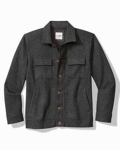 Silver Lake CPO Shirt Jacket Coal | Tommy Bahama Trending - Silver Lake CPO Shirt Jacket