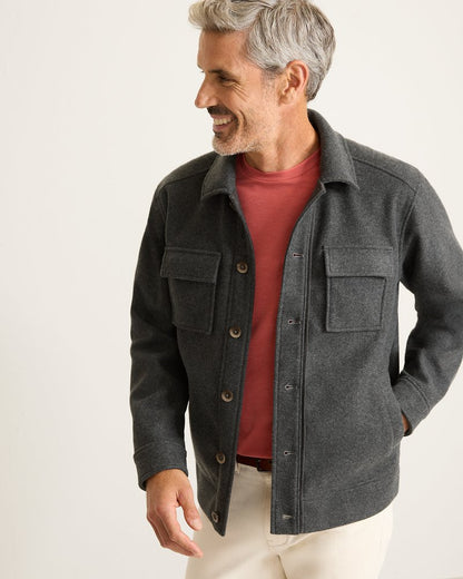 Silver Lake CPO Shirt Jacket Coal | Tommy Bahama Trending - Silver Lake CPO Shirt Jacket