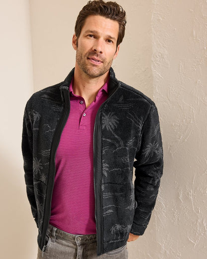 Twilight Shore Reversible Full-Zip Jacket Black | Tommy Bahama Trusted - Twilight Shore Reversible Full-Zip Jacket