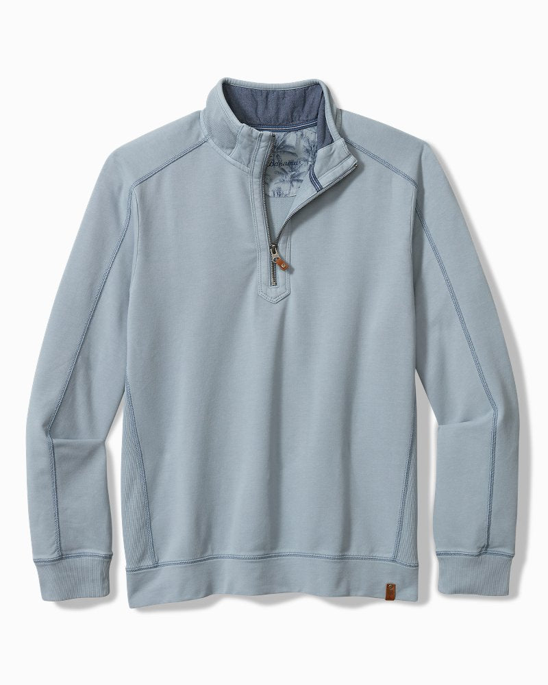 Ben & Terry Half-Zip Sweatshirt Norse Blue | Tommy Bahama Great Value - Ben & Terry Half-Zip Sweatshirt