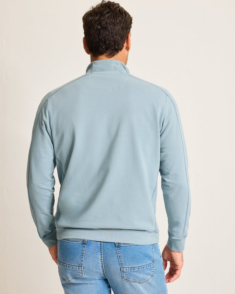 Ben & Terry Half-Zip Sweatshirt Norse Blue | Tommy Bahama Great Value - Ben & Terry Half-Zip Sweatshirt