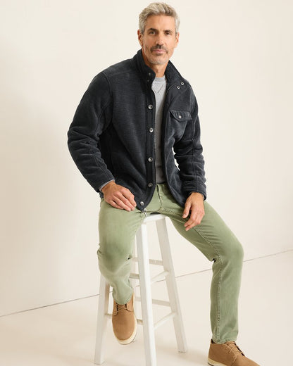 Sumner Fleece Shirt Jacket Navy | Tommy Bahama Premium - Sumner Fleece Shirt Jacket