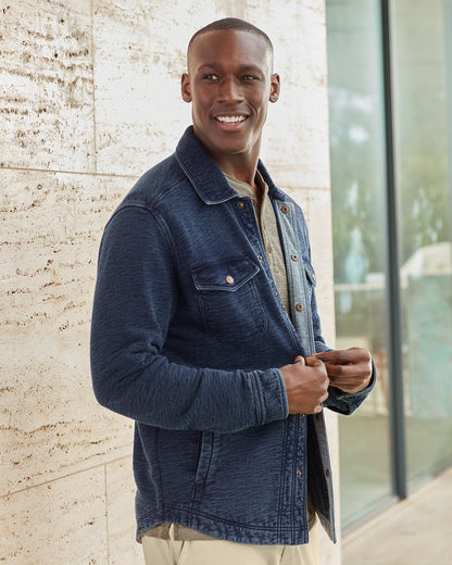 Indigo Paradise CPO Shirt Jacket Indigo | Tommy Bahama Featured - Indigo Paradise CPO Shirt Jacket