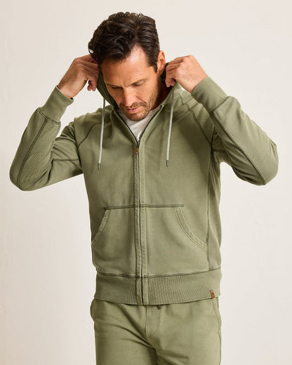 Ben & Terry Full-Zip Sweatshirt Tea Leaf | Tommy Bahama Classic - Ben & Terry Full-Zip Sweatshirt