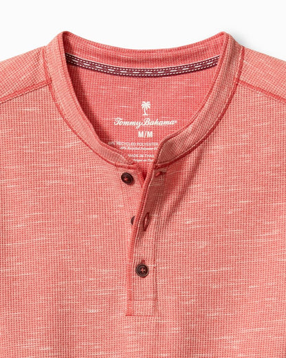 Morro Beach Long-Sleeve Henley Red Ginger | Tommy Bahama Everyday - Morro Beach Long-Sleeve Henley