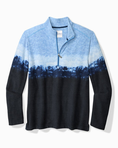 Azul Tides Ombré Half-Zip Sweatshirt Blues | Tommy Bahama Deals - Azul Tides Ombré Half-Zip Sweatshirt