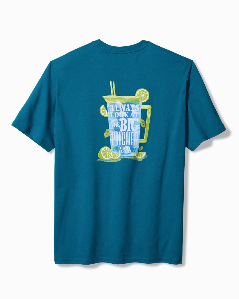 Always Look at the Big Pitcher Graphic T-Shirt Blue Allure | Tommy Bahama Great Value - Always Look at the Big Pitcher Graphic T-Shirt
